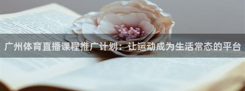 熊猫体育公园：广州体育直播课程推广计划：让运动成为生活常态的平台