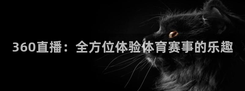 熊猫体育手机版：360直播：全方位体验体育赛事的乐趣